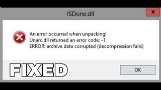 How To Fix ISDonedll Error During Game Installations For All Big GamesHD [upl. by Atirma]