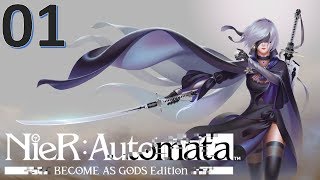 Nier Automata  Become As Gods XBOX ONE X  Part 1  2B [upl. by Eleon30]