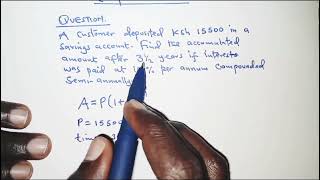 Compound interest  compounded semi annually [upl. by Hsaniva]