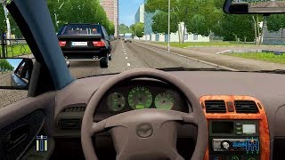 City Car Driving  Mazda 626  Street Racing [upl. by Asilehc]