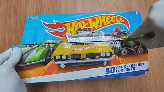 Caja Hot Wheels 50 pack segunda que abro en el año [upl. by Yessak]