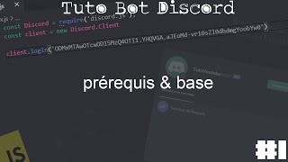 『Tuto』COMMENT CREER UN BOT DISCORD EN 2021  Prérequis amp Base  1 [upl. by Gilbertson]