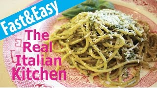 The Best Spaghetti with Pesto Sauce Recipe  Real Italian Kitchen  Episode 118 [upl. by Otrebilif740]