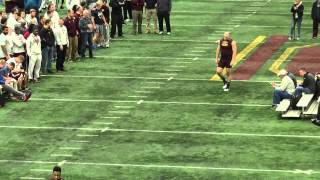 Kevin Henry Central Michigan Offensive Lineman NFL Draft 2015 Pro Day [upl. by Aynatan35]