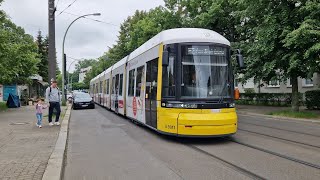 Straßenbahn Berlin  Mitfahrt in der M2 von Betriebshof Weißensee bis Am Steinberg im F8Z 9017B [upl. by Brouwer596]