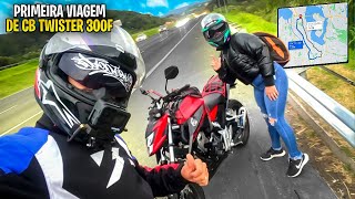 PRIMEIRA VIAGEM DE CB TWISTER 300f de 100 km [upl. by Migeon885]