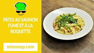 Pâtes au saumon fumé et à la roquette [upl. by Eerised]