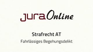 Strafrecht AT  Fahrlässiges Begehungsdelikt [upl. by Ennahgem]