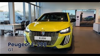 PEUGEOT E208 GT Agueda Yellow Walkaround [upl. by Clement597]