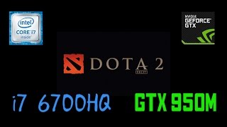 Dota 2  GTX 950M i7 6700HQ  FPS Test  Asus x550vx [upl. by Adnaerb883]