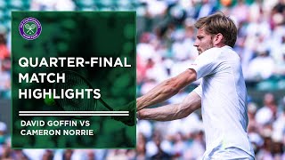 Cameron Norrie vs David Goffin  Match Highlights  Wimbledon 2022 [upl. by Oinotnanauj]