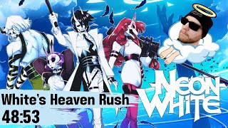 Neon White Speedrun  Whites Heaven Rush  4853 IGT [upl. by Notgnirra]