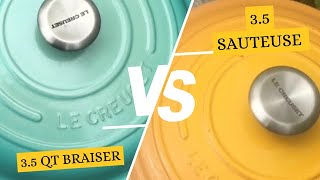 Le Creuset This or That Requested Le Creuset 35 qt Braiser Vs 35 qt SauteuseMay 2024 [upl. by Starkey]