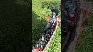 Beer Heights Light Railway Double Header out of tunnel train steamengine [upl. by Erdried]