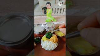 miniature Bengali thali 🤩youtube shortsminiature itemsshorts Bengali foodytshortsindia [upl. by Mufi]