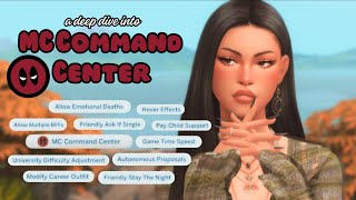 a deep dive into mc command center ✧  sims 4 mod guide [upl. by Titania]