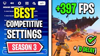 The BEST Competitive Settings in Fortnite Season 3 FPS Boost amp More [upl. by John]