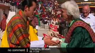 End of the coronation ceremony of the King of Bhutan [upl. by Kalil]