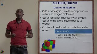 4 Sulphur Oxides and Properties of Sulphur IV Oxide Chemistry Form 3 [upl. by Esorylime]