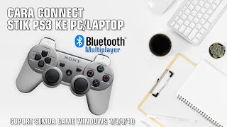 Cara Menghubungkan STIK PS3 Bluetooth ke LaptopPC  MotionInJoy DS3 Controller [upl. by Gnilrits736]