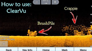 How to use Garmin Echomap 93sv  ClearVu  Down Imaging [upl. by Itsrik]