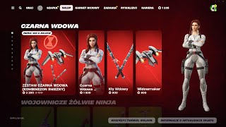 SKLEP FORTNITE 16022024 CZARNA WDOWA KOMBINEZON ŚNIEŻNY DZIKI AKCENT ISKRA OTCHŁAŃ [upl. by Annayd]