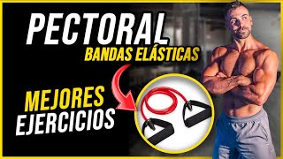 Mejores ejercicios PECTORALES con BANDAS ELÁSTICAS [upl. by Zavras]