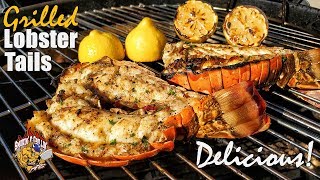 Grilled Lobster Tails Recipe  Lobster Tail  Weber Kettle [upl. by Yert]