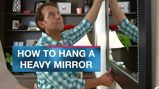 How to Hang a Heavy Mirror or Picture [upl. by Ahsikram663]