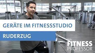 Geräte im Fitnesstudio  Ruderzug [upl. by Elayor883]