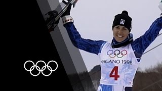 Deborah Compagnoni  Alpine Skiings Triple Champion  Olympic Records [upl. by Kcirevam]