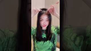 Quick and easy girls hairstyle 💙✂️ Short hair style amplong hair style shorts tutorial tiktok [upl. by Nekal]