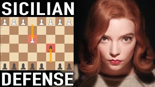 Play the Sicilian Defense like Beth Harmon [upl. by Aicelaf773]