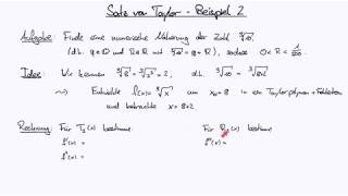 Analysis I 16 Satz von Taylor  Teil 3 Beispiel Approximation irrationaler Zahlen [upl. by Gleeson451]