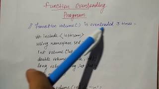 function overloading in c in hindi  Object Oriented C  Lec49  Niharika Panda [upl. by Gyasi]