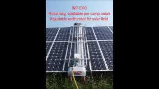 Spazzola portabile per lavaggio fotovoltaico  washing portable robot for PV plants  solar cleaning [upl. by Neffirg318]