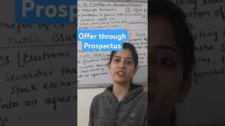 Offer through prospectus method of floatation in Primary marketclass12 business cbse [upl. by Adnert]