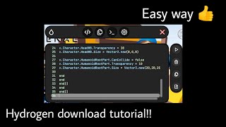 Hydrogen download tutorial  Roblox executor [upl. by Caron]