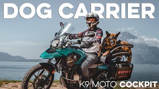 Best motorcycle dog carrier to share the thrill of the ride  K9 MOTO COCKPIT [upl. by Greenes]