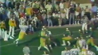 1980 Notre Dame Michigan Craig Dunaway Touchdown [upl. by Ahsienot25]