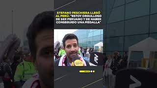 Stefano Peschiera llegó al Perú quotEstoy orgulloso de ser peruanoquot  DESPACHO [upl. by Loftus]