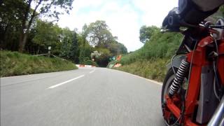 Bouley Bay Hill Climb  Jersey Aprilia 998cc Sidecar [upl. by Ahsit]