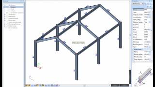 SCIA Engineer steel space frame  Part 1 [upl. by Wivinia]