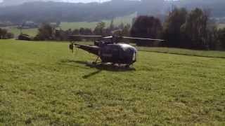 Alouette III Start in Thalgau 11102014 [upl. by Namzzaj]