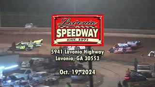 Lavonia Speedway  Highlights  Oct 19 2024 [upl. by Harimas]