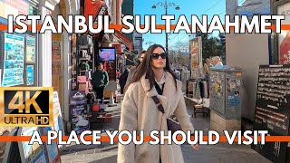 ISTANBUL TURKEY 4K UHD WALKING TOUR VIDEO 2024 SULTANAHMET DISTRICT A PLACE YOU SHOULD VISIT [upl. by Magen]