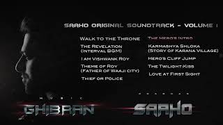 Saaho Original Soundtrack Volume I Jukebox Ghibran Prabhas Sujeet UV Creations [upl. by Nylime927]