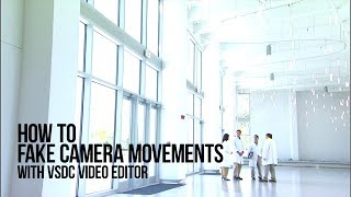 Lifehack fake camera movements with VSDC Free Video Editor [upl. by Yerffoej888]