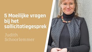 5 Moeilijke vragen bij het sollicitatiegesprek sollicitatiegesprek solliciteren [upl. by Devonna66]