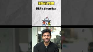 MBA Vs PGDM  Which one is better shorts [upl. by Miki]